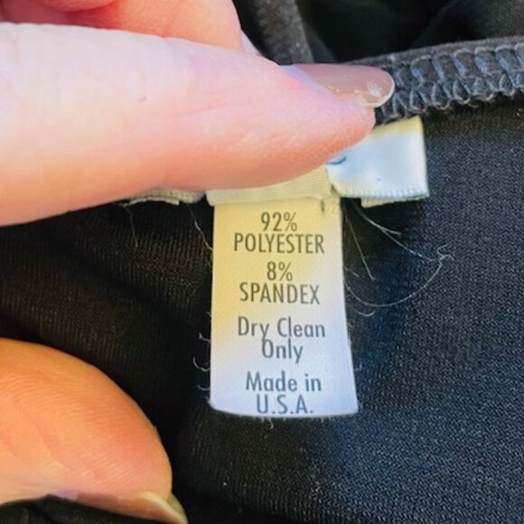 Cache Vintage Stretch Jersey Formal Jumpsuit Silver Metal Shoulder Accents Med - Picture 7 of 9